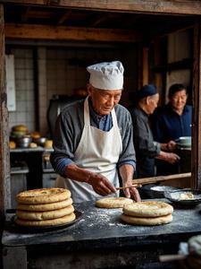 65岁大佬，去烧饼店当学徒+后续